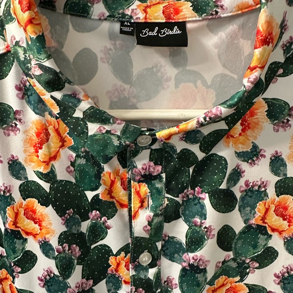Bad Birdie Floral Cactus Print Shirt - Picture 2 of 4